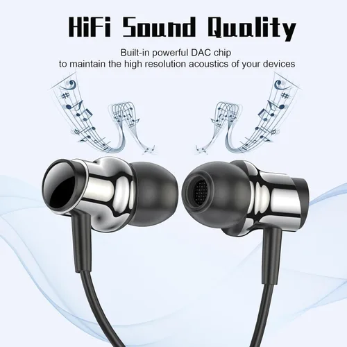 Miniatura 3 de Auriculares USB C para Samsung S25 S24 S23 Ultra FE S22 A55 A54 Auriculares con Cable Magnéticos Intrauditivos Tipo C con Micrófono Control