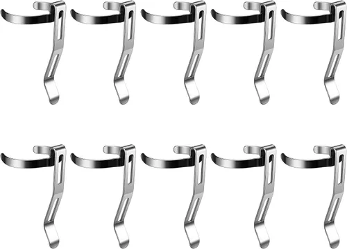 Miniatura 13 de Paquete de 10 linternas B101 – Clip duradero de acero inoxidable para bolígrafo y clip para tapa, cómodo de llevar