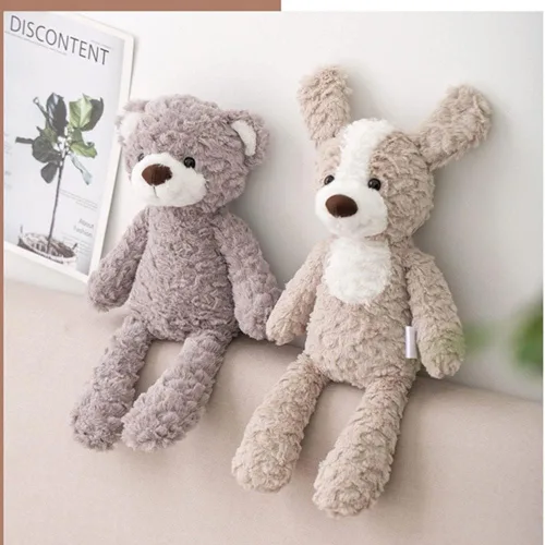 Miniatura 7 de GUDVES Juguete de peluche de animal del bosque, peluche suave de 15 pulgadas, conejo, oso, perro, unicornio, elefante, juguete de peluche