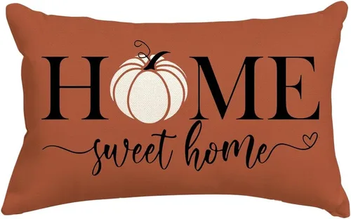 Miniatura 10 de RABUSOFA - Almohadas decorativas de calabaza de otoño, fundas de almohada de otoño de 18x18 pulgadas, fundas de almohada para Acción de Gracias