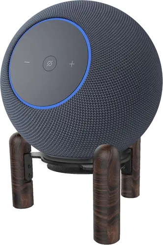 Miniatura 4 de Soporte de montaje de escritorio para el nuevo Echo Studio 2025, Echo 4ª generación y otros altavoces adecuados. Madera de nogal negro.