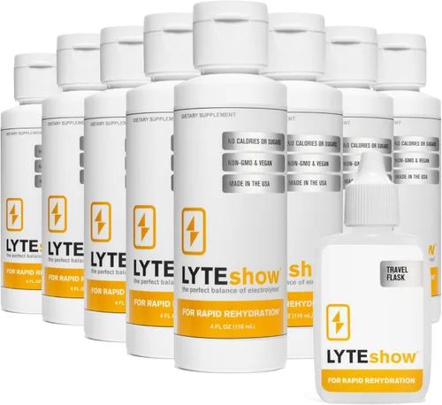 LyteLine Suplemento de electrolitos sin azúcar para hidratación, apoyo inmunológico, paquete de 8, 320 porciones, apto para dieta cetogénica, zinc,