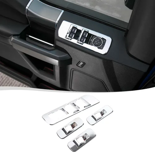 Miniatura 8 de Voodonala para F-150 2015-2020 Panel de elevación de ventana de puerta de coche para Ford F150 2015-2020 Adornos