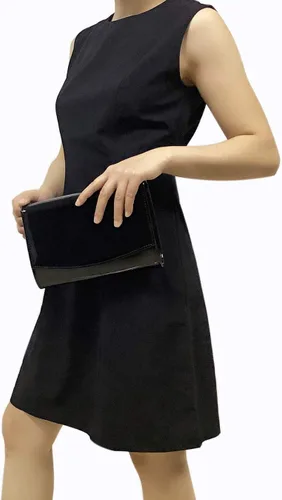 Miniatura 2 de CHARMING TAILOR Bolso de noche elegante clásico con solapa de charol, bolso de vestir elegante