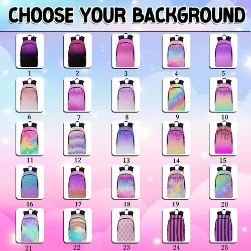 Miniatura 22 de Texto personalizado Elefante desgaste gafas mochila mochila mochila casual Daypack bolsa para mamá niñas, color86-4, Mochilas Daypack
