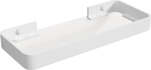 Miniatura 17 de Danpoo Estante de Pared Pequeña de 8 Pulgadas, Vidrio Templado Transparente con Marco de Aluminio Negro Mate – Elegante Organizador Flotante