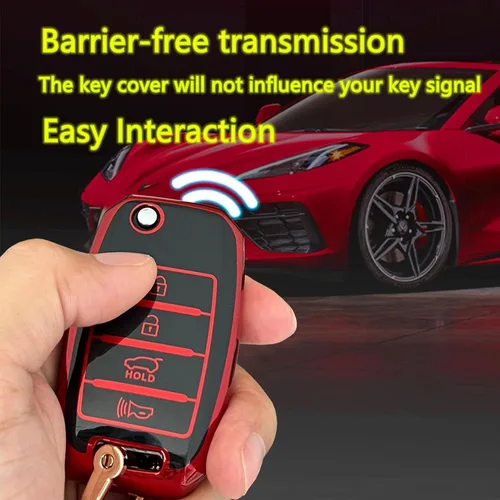 Miniatura 7 de Funda para llavero Kia, protector de TPU para llavero de Kia, protector de carcasa de TPU con control remoto sin llave, soporte inteligente