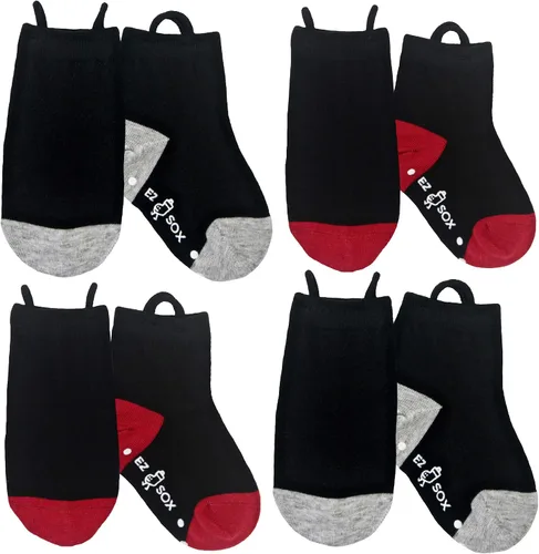 Miniatura 7 de Ez Sox Calcetines antideslizantes para niños y niñas, sin costuras, con agarre antideslizante