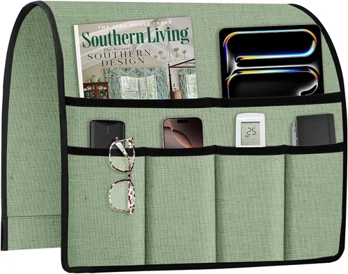 Miniatura 18 de Joywell Organizador de Sillón Reclinable con 6 Bolsillos Caddy de Sillón Soporte de Control Remoto para Sofá Reposabrazos Organizador Antideslizante