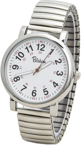 Blekon Reloj original de enfermera para profesionales médicos y estudiantes varios colores esfera de fácil lectura hora militar con segunda mano