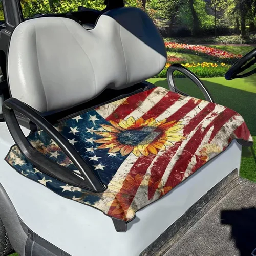 Miniatura 10 de Fundas de asiento de carrito de golf, toalla de manta de asiento de carrito de golf, cubierta de asiento de carrito de golf para asientos de 2