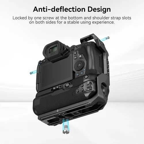 Miniatura 3 de SmallRig Jaula de cámara R5 / R6 para Canon R5 / R6 con agarre de batería BG-R10, película de aleación de aluminio para hacer películas, jaula