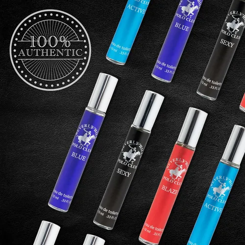 Miniatura 6 de Beverly Hills Polo Club EDT Pen Spray Collection - Juego de 4 fragancias para hombre, aroma activo, sexy, ardiente y azul, colonia de larga duración