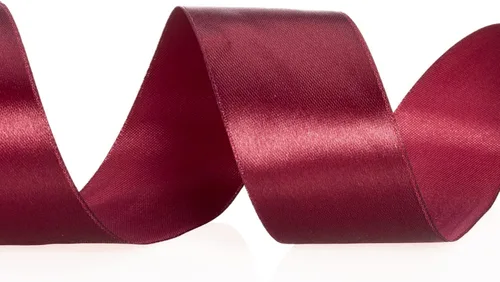 Miniatura 4 de YASEO Cinta de satén sólido color rojo vino de 1 1/2 pulgadas, cinta de tela artesanal de 50 yardas para envolver regalos, ramos florales