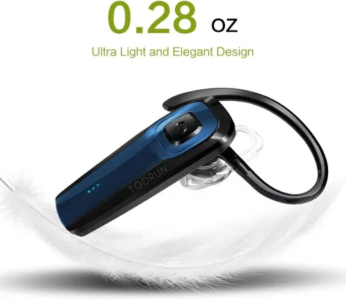 Miniatura 2 de TOORUN Auricular Bluetooth, M26 auricular Bluetooth manos libres V5.0 auricular inalámbrico con reducción de ruido y micrófono compatible