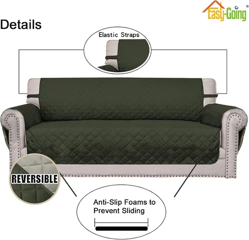 Miniatura 3 de Easy-Going - Funda extragrande para sillón reversible y resistente al agua, protector de muebles con correas elásticas, para mascotas y perros