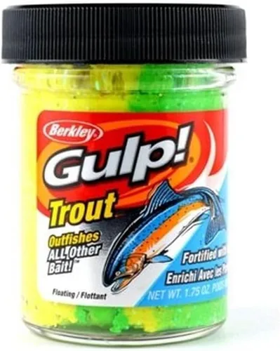 Miniatura 7 de Berkley Gulp! Masa de cebo para pesca de trucha chunky chartreuse