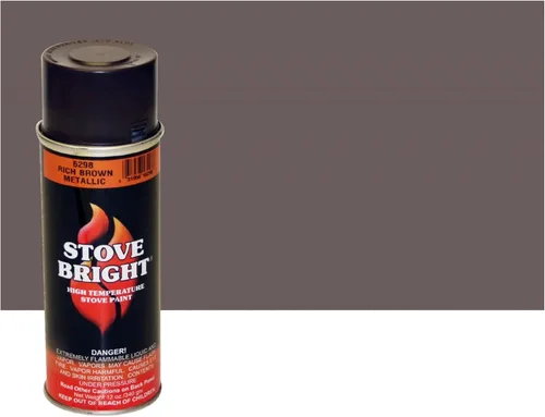 Miniatura 7 de Pintura en aerosol Stove Bright de alta temperatura, metálica, hasta 1200 grados, 12 onzas (paquete de 1), 6304 - negro liso sin brillo 6304 - Negro