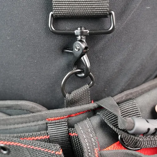 Miniatura 9 de MELOTOUGH Tirantes Magnéticos para Cinturón de Herramientas con Pulsera Magnética de Muñeca para Cinturón de Trabajo Tirantes Acolchados de Naranja