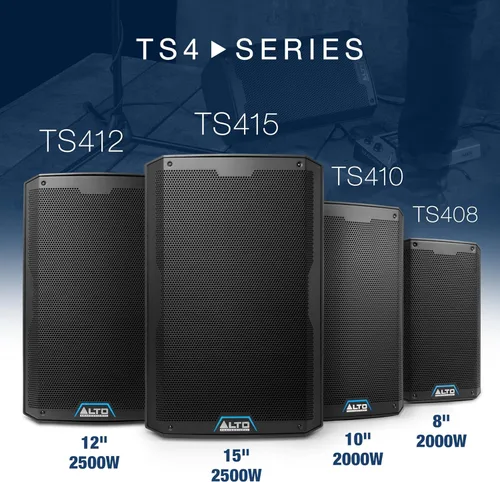 Miniatura 4 de ALTO TS410 2000 W 10" Altavoz PA amplificado con mezclador de 3 canales, transmisión Bluetooth, vinculación de altavoces inalámbricos, aplicación DSP