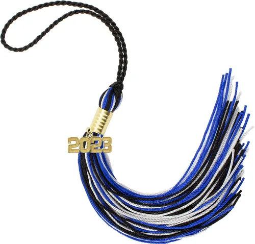 Miniatura 548 de Borla de graduación Aqua 2022, todos los colores escolares disponibles, fabricada en Estados Unidos