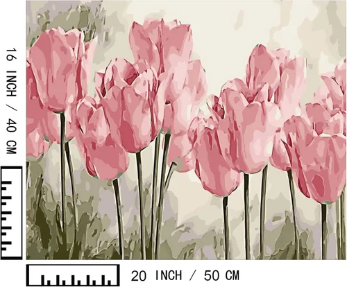Miniatura 7 de BAISITE Kit de pintura por números para adultos principiantes, lienzo de 20 pulgadas de ancho x 16 pulgadas de largo para kits de pintura