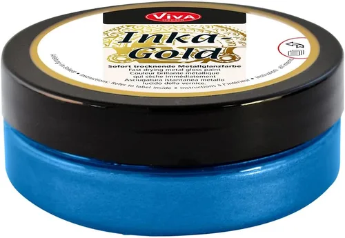 Miniatura 25 de Viva Decor Inka Gold Gilding Wax2.3 oz (violeta) - Pasta de pulido metálica a base de cera de fácil aplicación. Brillo metálico de secado rápido