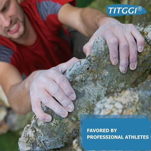 Miniatura 4 de TITGGI Cubo de tiza de gimnasio de 1 libra, incluye polvo de tiza y una bola de tiza, tiza multiusos para escalada en roca, tiza de gimnasio, tiza