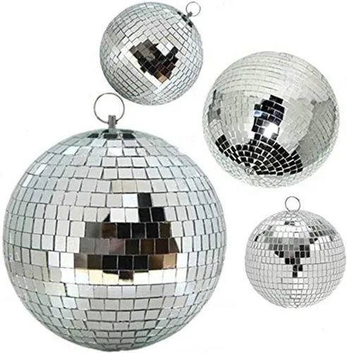 Miniatura 3 de Bola de discoteca de espejo de 8 pulgadas, bola de discoteca colgante fresca y divertida para decoraciones de fiestas grandes, diseño de fiesta