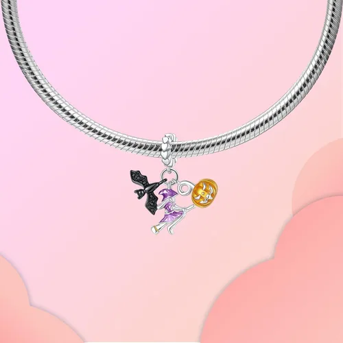 Miniatura 51 de LUXILLA Abalorio de plata de ley 925 para madre, hija, abuela, para familia, amor, madre, hija, abuela, para pulseras, collares, dijes, abalorios