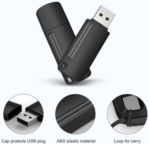 Miniatura 6 de KEXIN Memoria flash de 8 GB, 10 unidades de memoria USB 8G, memoria a granel con indicador LED, diseño de unidades flash en tapa a presión