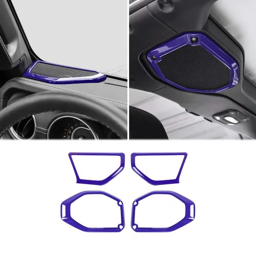 Miniatura 11 de RAZPOY Para JL 4 piezas una cubierta de altavoz de pilar para altavoz de techo, ajuste de audio compatible con Jeep Wrangler JL JLU y Gladiator JT