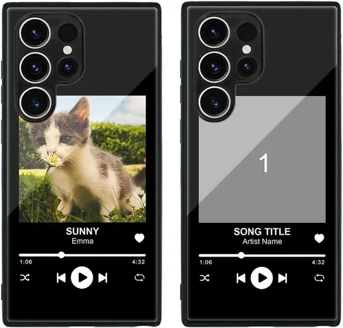 Miniatura 194 de Funda de teléfono personalizada para Samsung Galaxy S22+ / S22 Plus 5G, funda de TPU suave de vidrio templado antiarañazos personalizada con foto