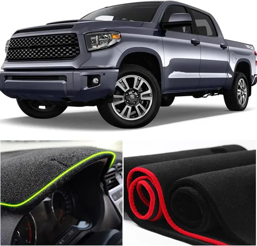 Miniatura 4 de Cubierta de tapete para salpicadero, consola central interior personalizada compatible con Toyota Tundra 2014, 2015, 2016, 2017, 2018, 2019, 2020