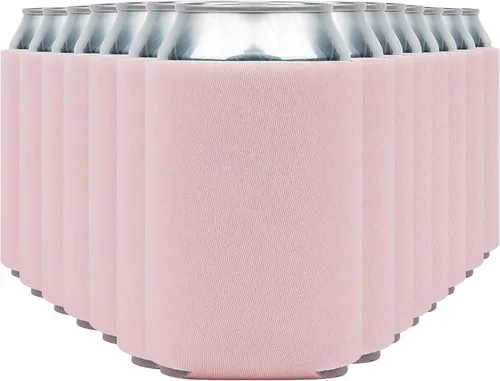Miniatura 20 de Fundas enfriadoras de latas de cerveza en blanco (paquete de 14) fundas enfriadoras de latas de cerveza con aislamiento suave - Fundas negras lisas