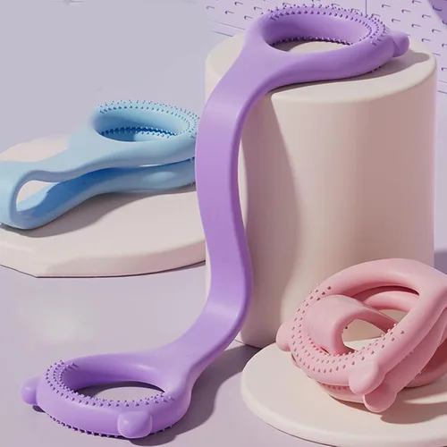 Miniatura 6 de Fácil de usar banda de ejercicio de 8 formas Banda de resistencia superior del cuerpo para entrenamiento de flexibilidad y mejora Camilla de espalda
