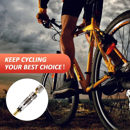 Miniatura 5 de Boao 20 Piezas Núcleo de Válvula Presta de Bicicleta de Repuesto de Latón sin Cámara para Bicicleta de Carretera MTB sin Cámara, Stan's, Vittoria