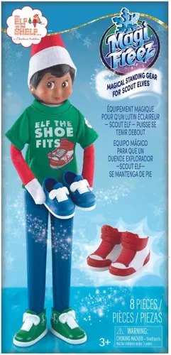 The Elf on the Shelf MagiFreez Cool Kicks Sneaker Trio-Mix and Match - Paquete de accesorios de tenis para tu elfo Scout - Elfo Scout no incluido