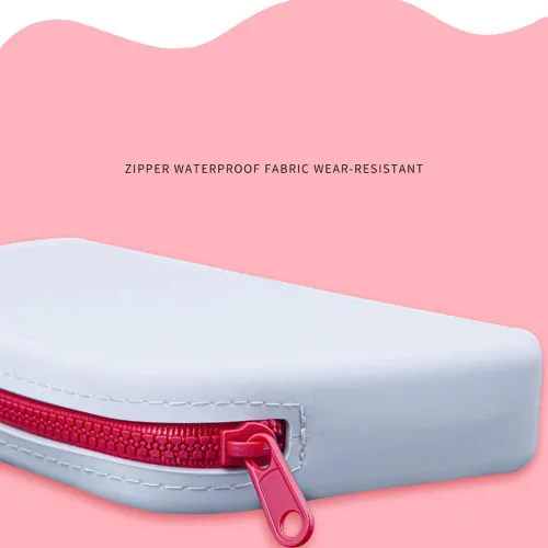 Miniatura 8 de Bolsa de maquillaje grande de silicona, bolsa de aseo de viaje para mujer, bolsa de maquillaje grande, organizador portátil para cosméticos, bolsa