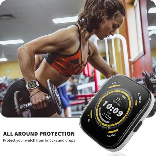 Miniatura 5 de Rc-Z Paquete de 2 fundas protectoras de pantalla para Amazfit Bip 5, TPU suave y flexible, funda protectora general HD ultrafina, accesorios