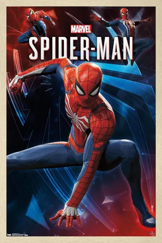 Miniatura 7 de Trends International Marvel Comics - Póster de pared de Spider-Man, poses, 22.375 x 34 pulgadas, versión enmarcada en negro Versión con marco negro