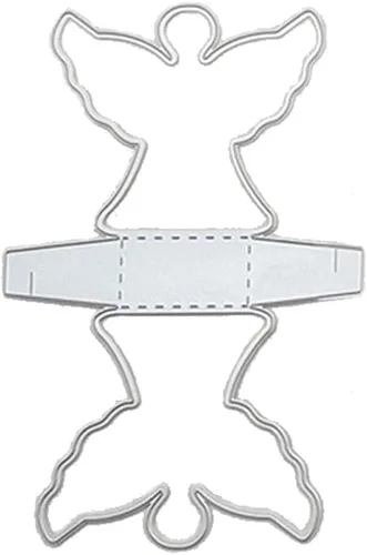 Miniatura 2 de vegan Troqueles para hacer cajas de regalo, troqueles de corte de metal de caja de ángel para tarjetas de álbumes de recortes, 5AC704502