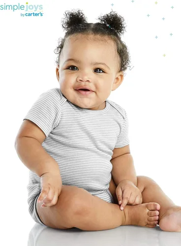 Miniatura 4 de Simple Joys by Carters Body unisex de manga corta para bebés paquete de 6