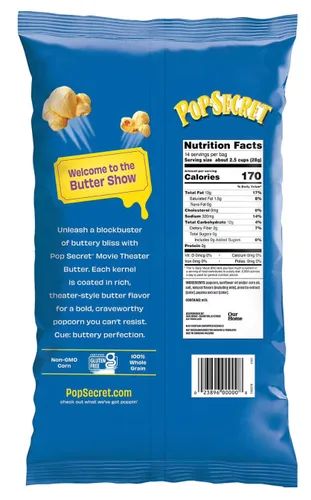 Miniatura 2 de Pop Secret Palomitas de maíz con mantequilla de cine, 14 onzas, 1 bolsa
