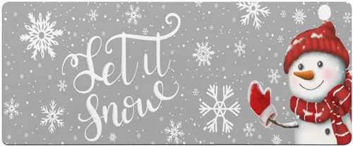 Tapete de baño de muñeco de nieve de Navidad para bañera, antideslizante, de secado rápido y absorbente, tierra de diatomeas, fregadero, dormitorio,