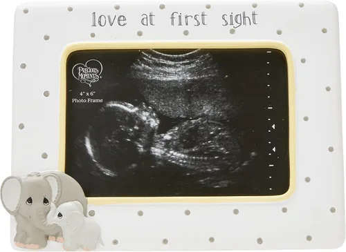 Miniatura 3 de Precious Moments Elephant Love at First Sight Ultrasonido 4 x 6 Resina y Vidrio 183407 Marco de fotos Tamaño único Multi