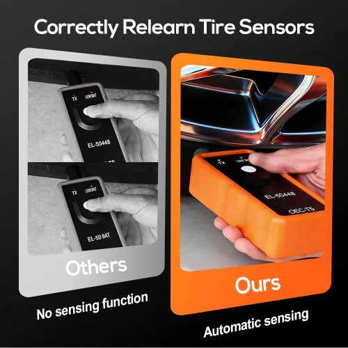 Miniatura 2 de Herramienta de reaprendizaje TPMS EL-50448 mejorada 2026 para sensor de neumáticos GM, herramienta de reinicio de activación del sensor de presión