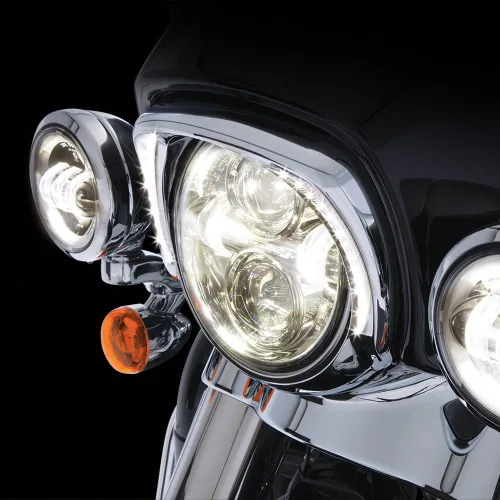 Miniatura 2 de Ciro Fang - Bisel LED para faros delanteros cromados para FLH 45200 2014, 8.75" x 9