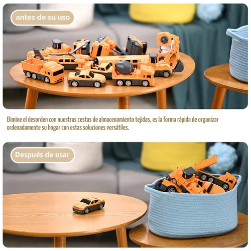 Miniatura 8 de Happyiren Linda Cesta Tejida para Regalo – Cesta de Regalo Vacía Beige para Guardería, Regalos de Fiesta de Bebé, Cumpleaños, Boda, Cestas Boo