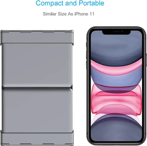 Miniatura 3 de Arteck Teclado Bluetooth plegable, mini teclado inalámbrico plegable portátil para iOS iPad de 10.2 pulgadas, Pro, Air, 9.7 pulgadas, Mini, Android